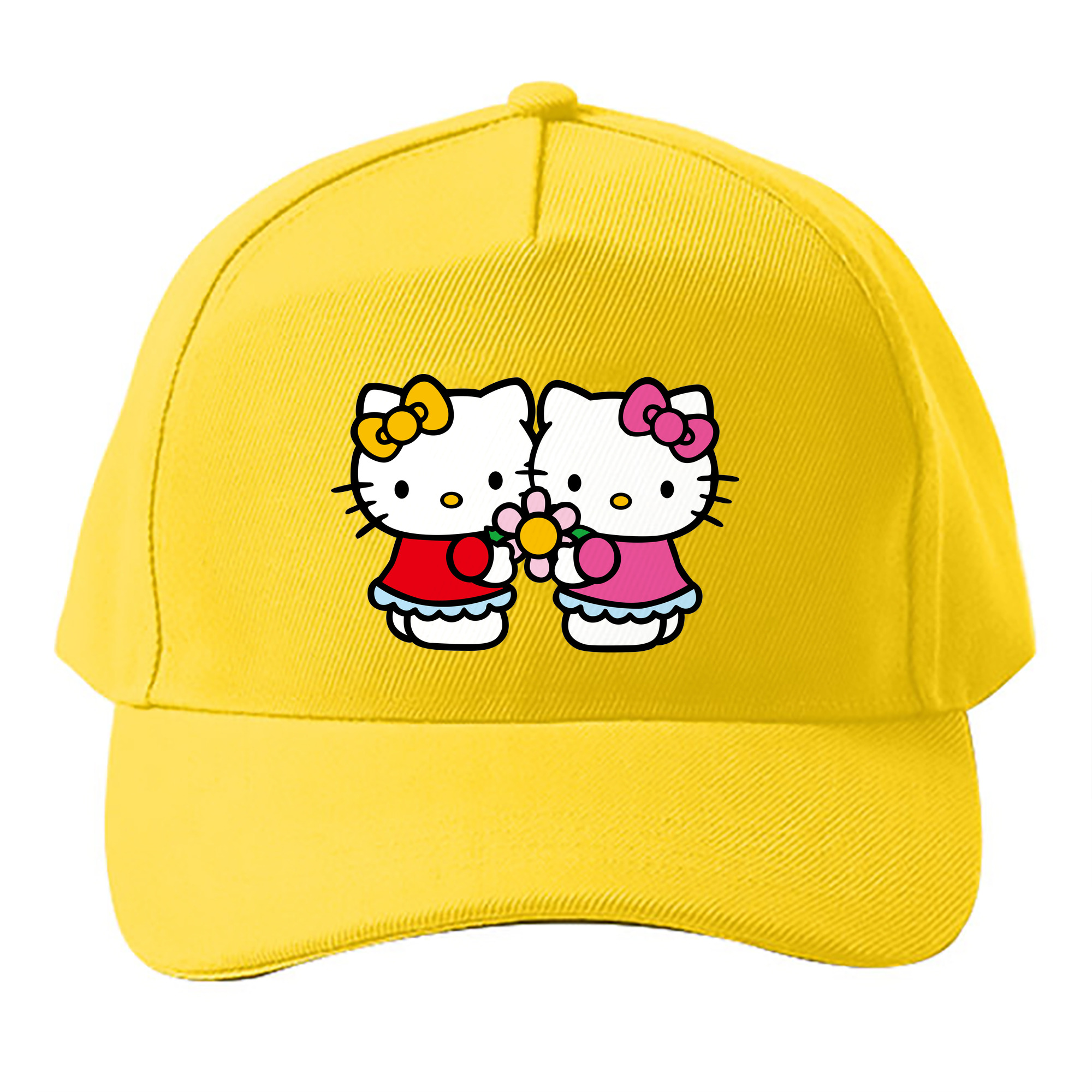 （画像用） Hello Kitty ハローキティ ベースボールキャップ 綿100％ 男女兼用 帽子 スポーツ